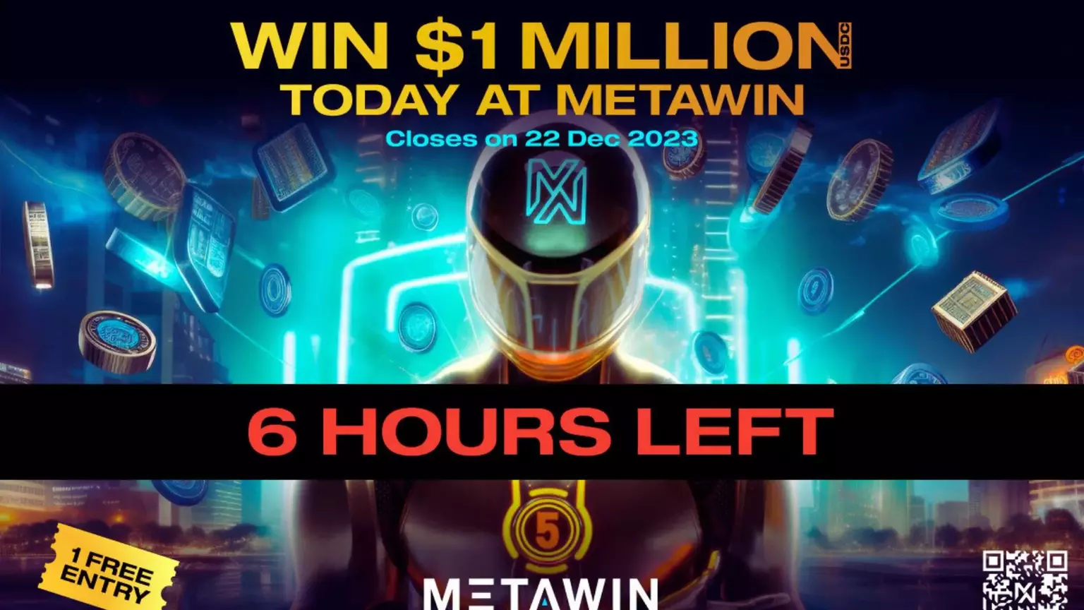 MetaWin's $1M USDC Draw: Final Hours Countdown!