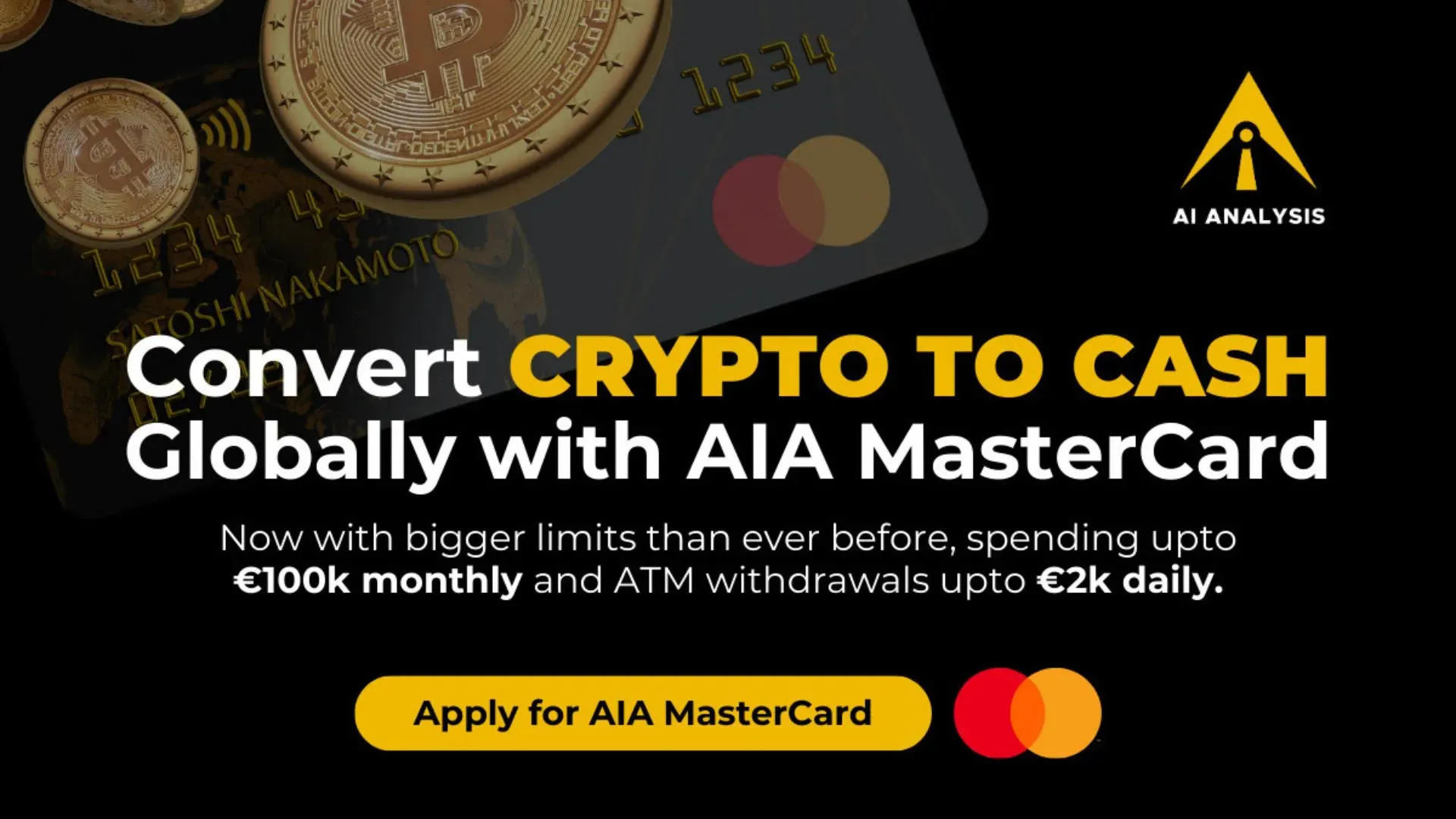 AIA Launches Crypto-To-Fiat Transaction With Mastercard Partnership