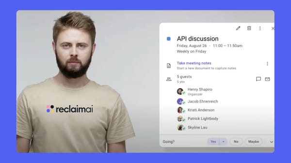 Reclaim.ai Introduces Smart Meetings To Revolutionize Team Scheduling