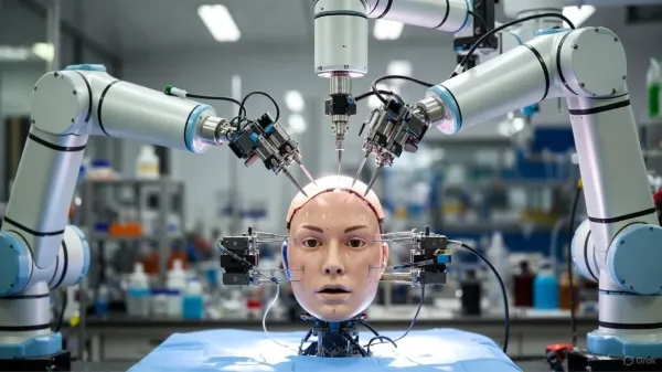 Viral Video Shows AI Robots Simulate Head Transplants